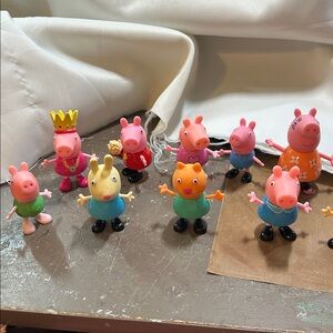 Bundle lot of Ty Peppa Pig 10 Pieces (A)
